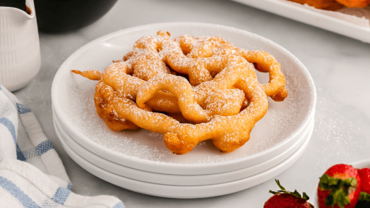 Bacon Funnel Cakes Recipe - Tablespoon.com