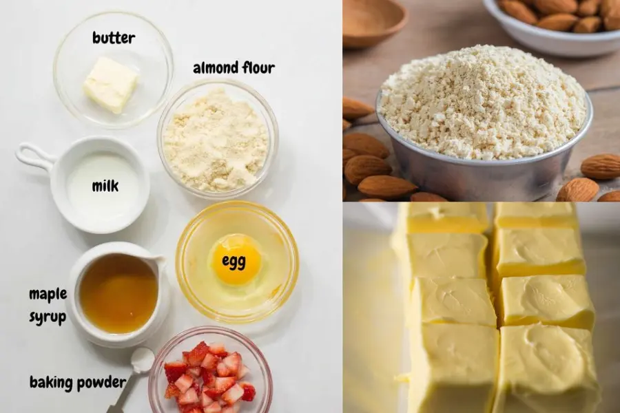 Ingredients For A Quick Almond Flour Mug Cake
