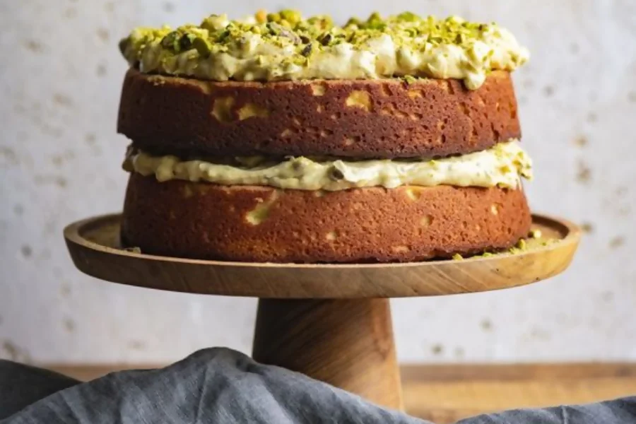 Step 4: Frosting The Pistachio Ricotta Cake