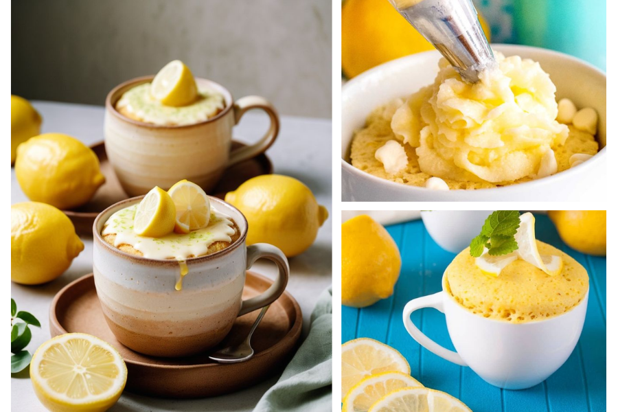 What Can Lemon Mug Cakes Be Served With?