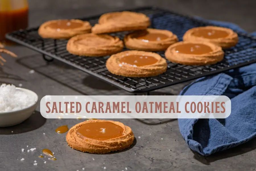 Salted Caramel Oatmeal Cookies