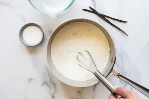 Whisk ingredients together to create ice cream base