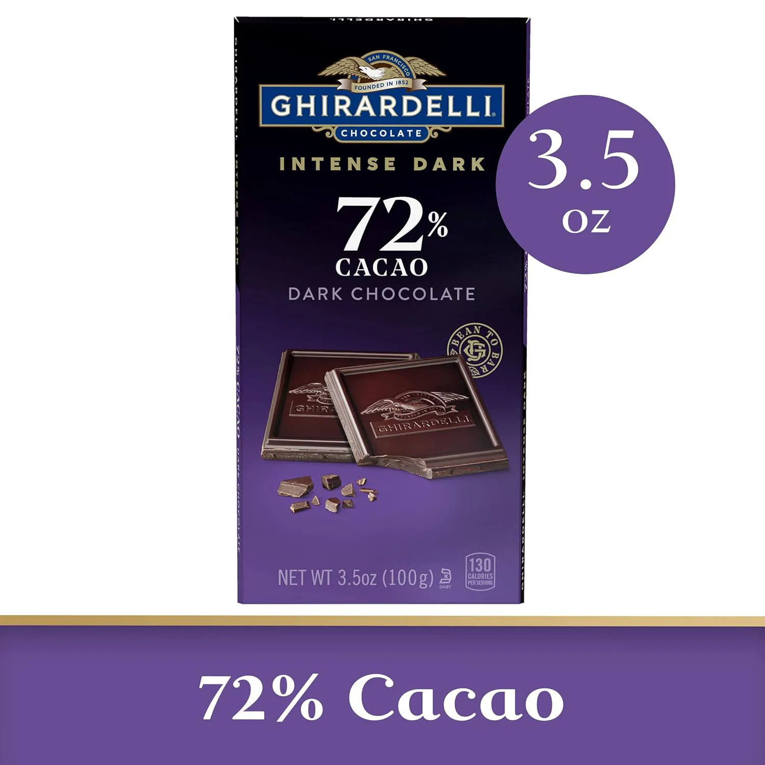 Ghirardelli 72% Intense Dark Chocolate Bar