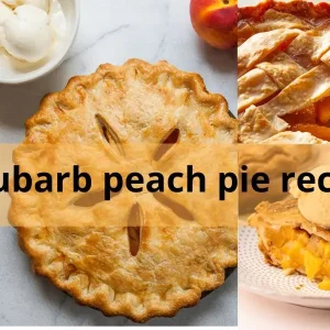 Peach Rhubarb Cake recipe