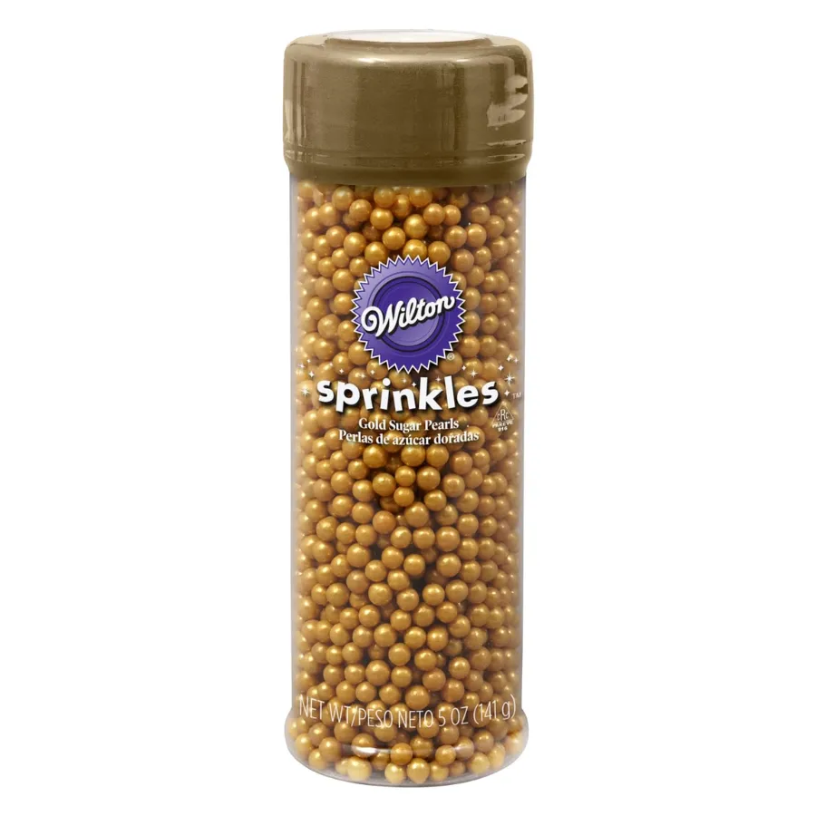 Wilton Gold Sugar Pearl Sprinkles