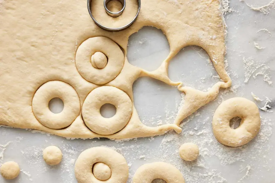 Shape The Donuts On A Floured Surface