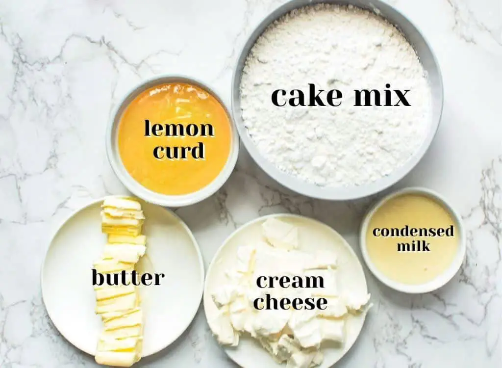 Ingredients For Lemon Cake Mix With Lemon Pie Filling