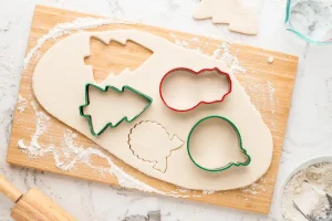 Use cookie cutters to get your desired shape ornaments