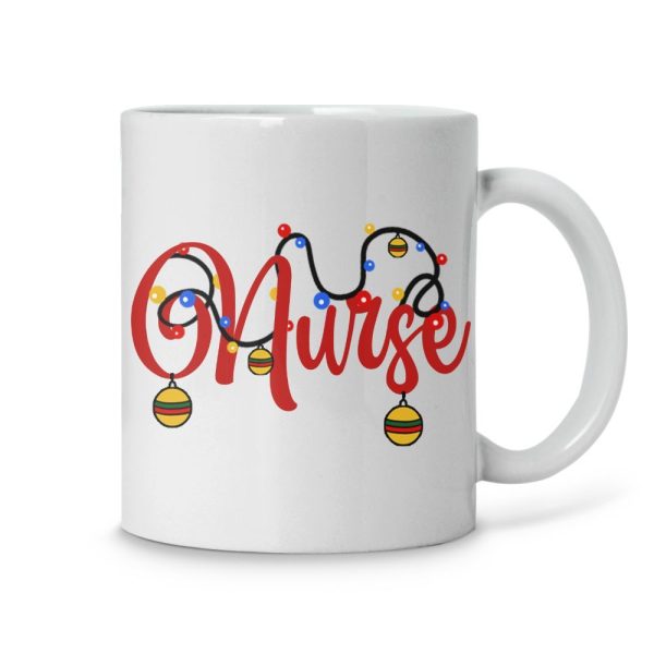 Nurse Santa Snow Christmas Mug 11Oz